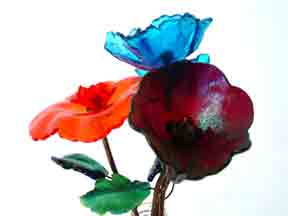 glass flowers for gifts