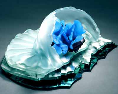 Glass sculpture "Sheltered"