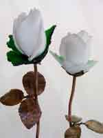 white roses glass